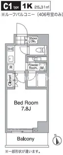 レジディア目黒Ⅳ【2階】の間取り