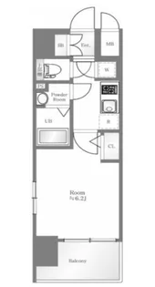 大阪府大阪市西区江戸堀3丁目【マンション】の間取り