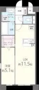 M.Rレジデンス博多【3階】の間取り