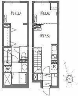 ソラシアレジデンス学芸大学Ⅱ【1階】の間取り