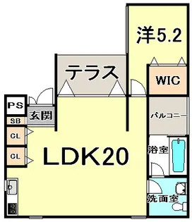テラスG【1階】の間取り