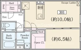 ReveResidence学芸大学【3階】の間取り