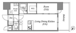 GENOVIA神戸新開地駅前【15階】の間取り