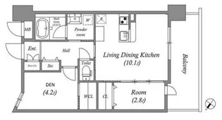 GENOVIA神戸新開地駅前【14階】の間取り