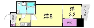 大阪府大阪市中央区常盤町2丁目【マンション】の間取り