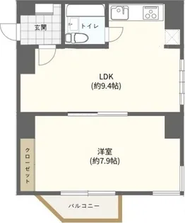 ロイヤルコーポ大手門【4階】の間取り
