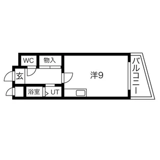 レーベント大橋【8階】の間取り