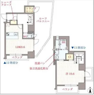 大阪府大阪市西区南堀江1丁目【マンション】の間取り