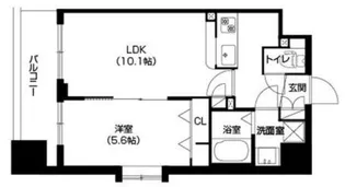 大阪府大阪市中央区谷町6丁目【マンション】の間取り