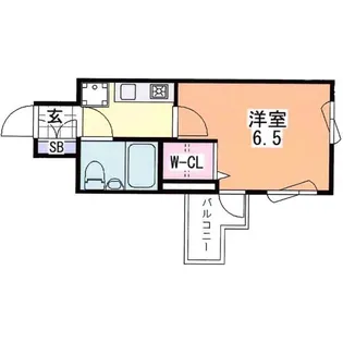 エスリード三宮第2【8階】の間取り