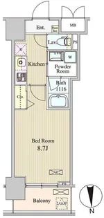 ザ マグノリアガーデン恵比寿【3階】の間取り