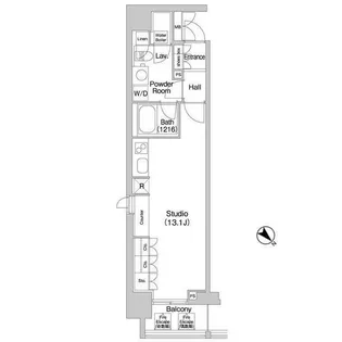 コンフォリア北参道【10階】の間取り