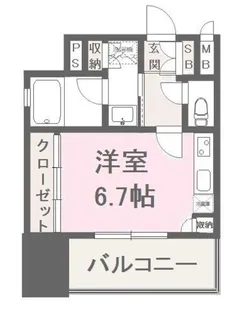 ヴィラージュ高宮ストリート【4階】の間取り