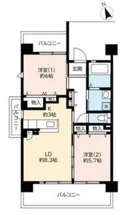 UR浜甲子園なぎさ街 30号棟【3階】の間取り
