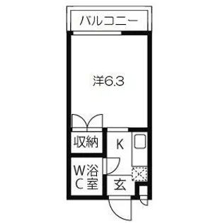 ル・パレ本山中【3階】の間取り