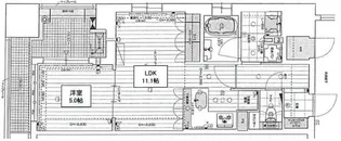 大阪府大阪市西区新町4丁目【マンション】の間取り