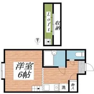 パンシオン 白川台№1【2階】の間取り