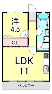 パークハイツ【1階】の間取り