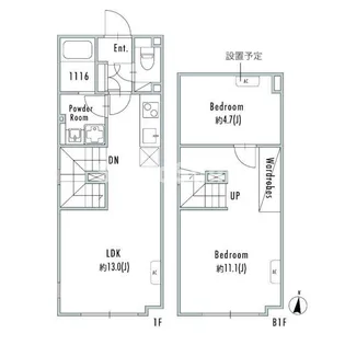 GRAN PASEO下北沢Ⅱの間取り