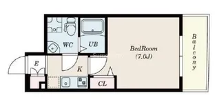 大阪府大阪市中央区上汐1丁目【マンション】の間取り