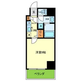 大阪府大阪市中央区谷町6丁目【マンション】の間取り