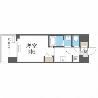 プレサンス四天王寺前夕陽ヶ丘 凛宮【9階】の間取り