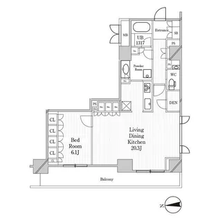 JP noie 恵比寿西【3階】の間取り