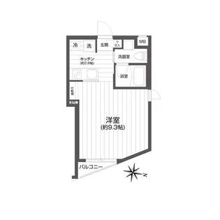 メイクスデザイン用賀【3階】の間取り