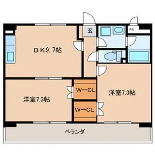 ラ・フォレ・ルアンテンヌ【4階】の間取り