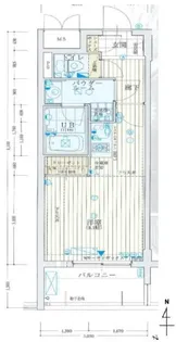 大阪府大阪市中央区松屋町住吉【マンション】の間取り