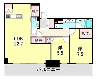 ベイシティタワーズ神戸EAST【17階】の間取り