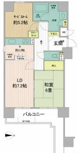 大阪府大阪市中央区玉造2丁目【マンション】の間取り