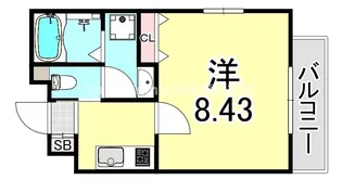 E-インフィニティ塚口【4階】の間取り