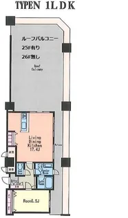 KDXレジデンス大濠ハーバービュータワー【25階】の間取り