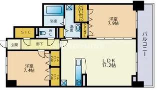 グラン レカン【5階】の間取り