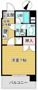 天神南ロイヤルハイツ【3階】の間取り