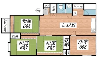 シャンティ森川【3階】の間取り