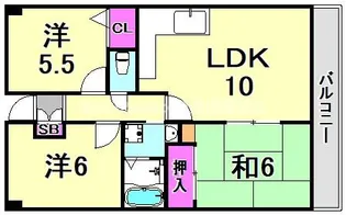 ファミールメゾン【6階】の間取り