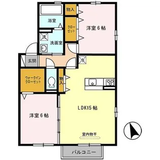 ECO SOLEILC棟【2階】の間取り