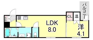 兵庫県神戸市兵庫区切戸町【アパート】の間取り