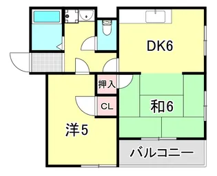 ヨウカワマンション【4階】の間取り