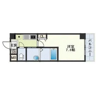 エイチツー西明石【6階】の間取り