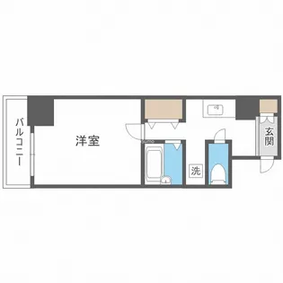 大阪府大阪市中央区松屋町住吉【マンション】の間取り