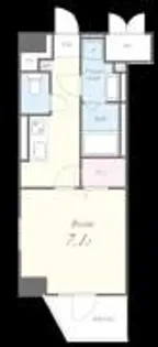 ドゥ バーグ渡辺通【7階】の間取り