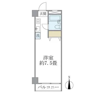 ハウスチェリー上馬【5階】の間取り