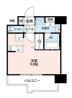 エンクレスト博多 THE TIME【9階】の間取り