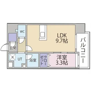 ヴィラージュ県庁前II【9階】の間取り