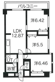 ライオンズマンション高砂第2【4階】の間取り