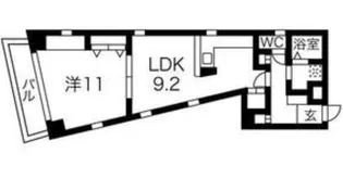 大阪府大阪市西区江戸堀1丁目【マンション】の間取り