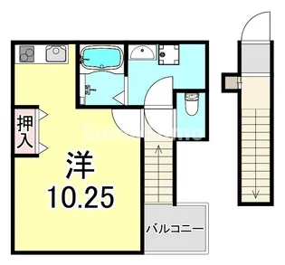 ル・シェール鳴尾【2階】の間取り